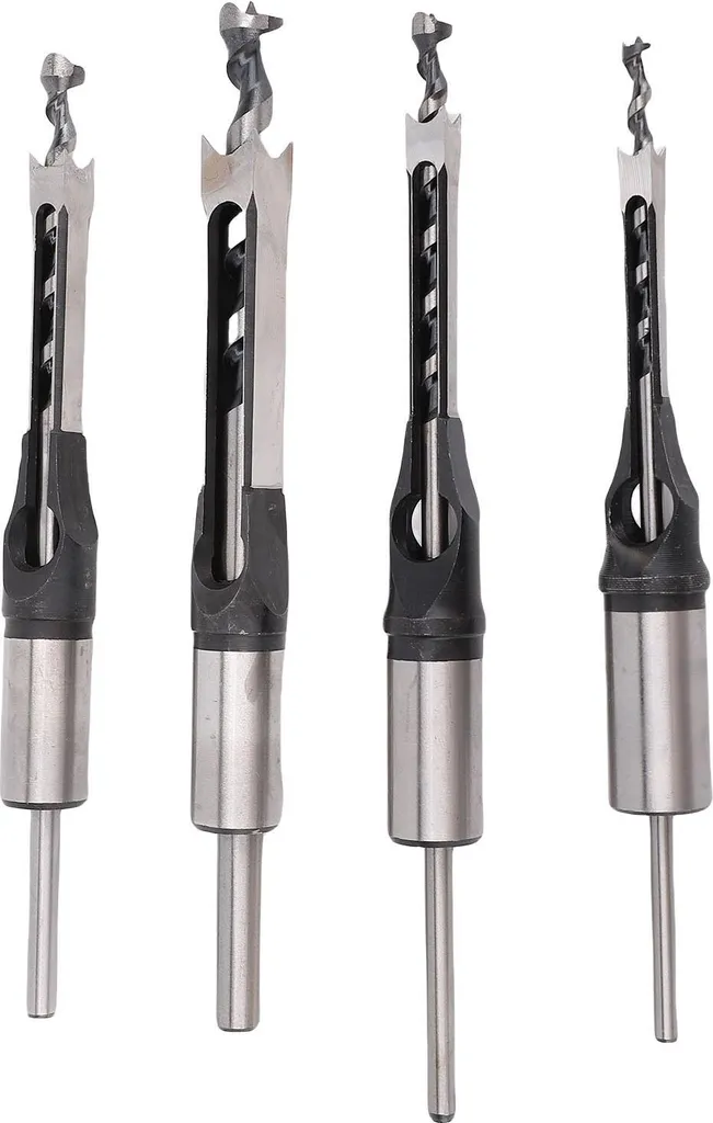 Foret Carré Anti-Éclats pour Assemblages Bois Parfaits - Kit de 4 PCS - 9