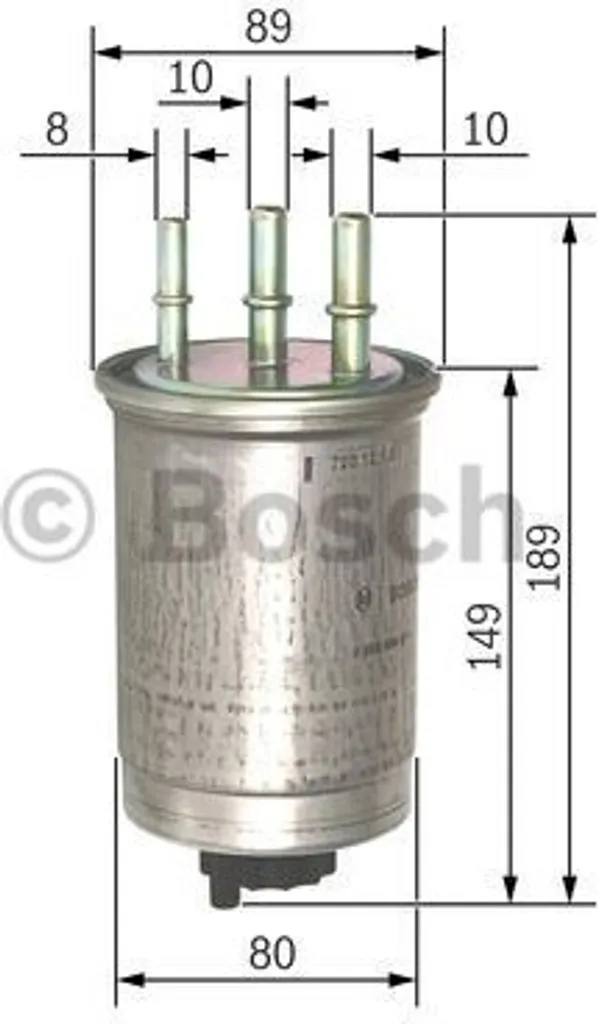 Filtre de conduite Bosch référence 0450906511 pour circuit essence