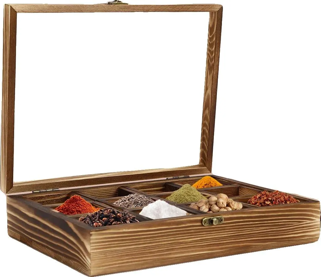 Offerta Portaspezie 12 Scomparti Pino Massiccio - Stile Retrò Cucina