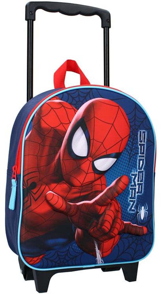 Mochila infantil con ruedas Spider-Man 3D Imagen del producto 