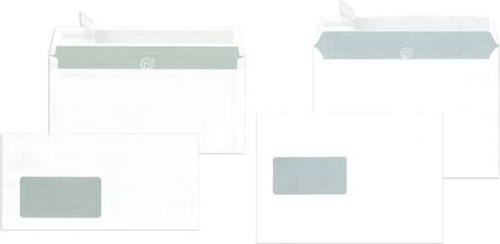 MAILmedia 248140 Briefumschläge DIN C5 mit Fenster weiß Zdjęcie produktu 