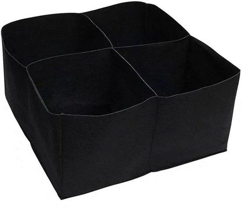 Rechteckige Gartenpflanzbox, erhöhte Pflanzschalen, quadratische Sichtschutzwand, 4 Ecken, Kulturbeutel Geeignet für verschiedene Gemüse, Blumen...