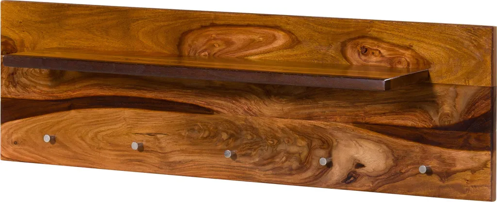 Scaffale Toronto #149 In Legno Massiccio Palissandro - 50x36x180 Cm, Colore Marrone Scuro Smoked Cherry