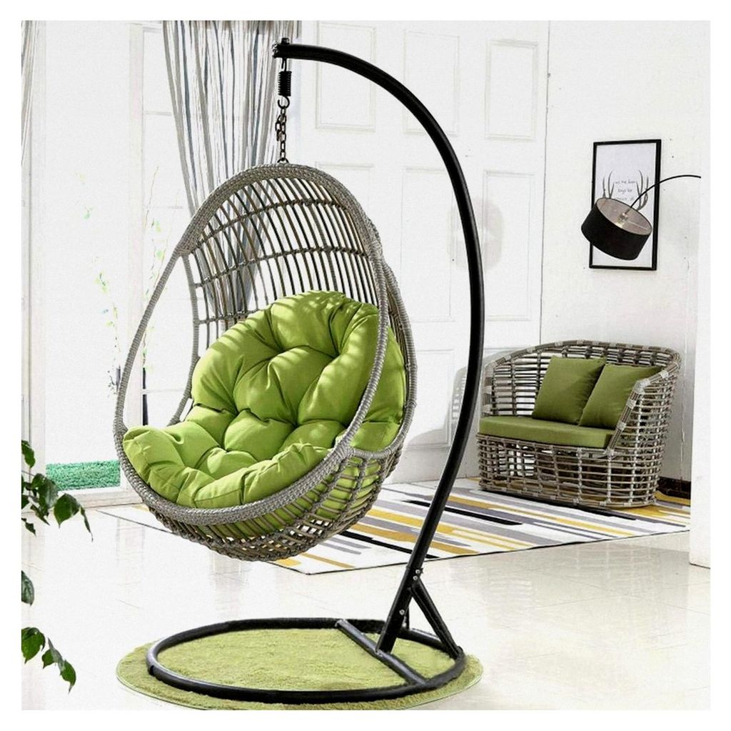 Hängesessel Pad Swing Hängender Korb Sitzkissen für Hängematten, Hängekörbe, Schaukelstühle, gefüllt mit Perlbaumwolle, 90 x 120 cm