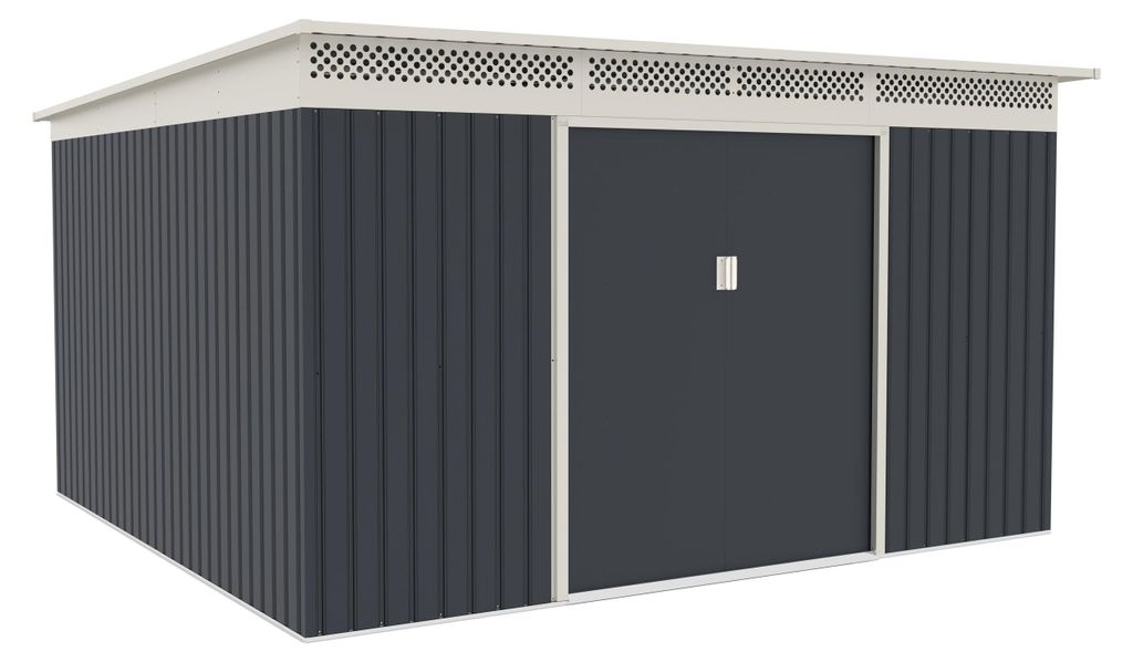 Domek ogrodowy G21 GRAH 1132 - 340 x 333 cm, antracyt Zdjęcie produktu 