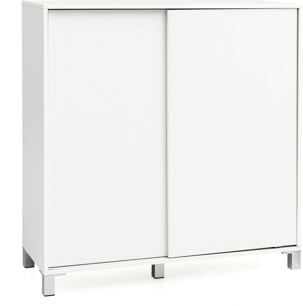 Schuhschrank WL5.712 Holz Weiß 100x108x37,5 cm Ablage Hoch | Design Schuhständer Groß 20 Paar Schuhe Schuhregal Flur | Schuh Aufbewahrung Platzs...
