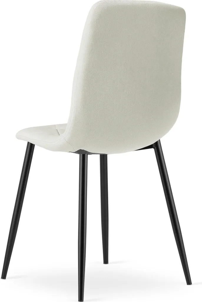 Sedia LIBRA - tessuto beige / gambe nere x 3 - 6