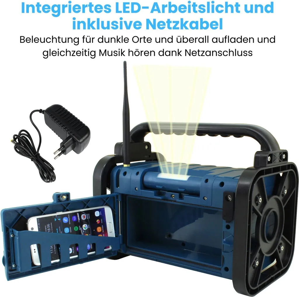 Radio Stéréo DAB+/FM Bluetooth DAB85BL - Son Haute Qualité et Lampe LED - 6