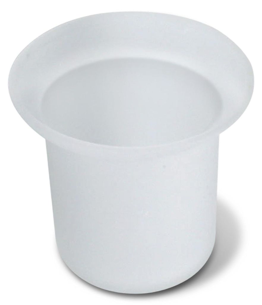 WC-Bürstenhalter, Halter aus Milchglas, langlebige Ersatz-WC-Bürste aus Glas, hygienischer Aufbewahrungsbehälter für WC-Bürsten, minimalistisc...