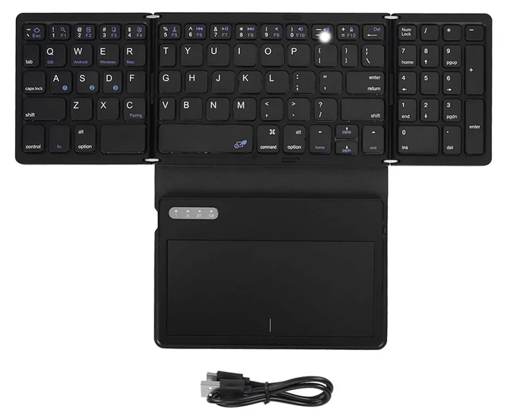 Évitez la Saisie Tactile Lente : Clavier Bluetooth Pliable Universel Mini