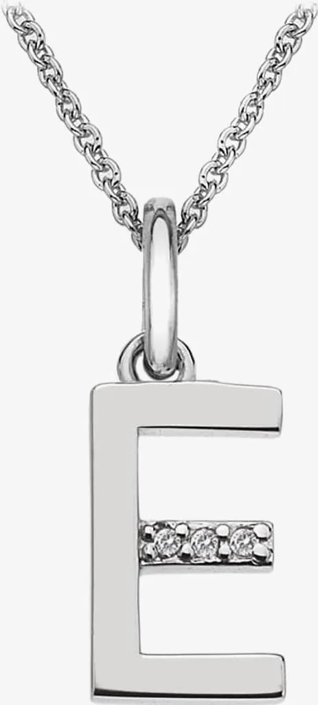 Collana Lettera E Hot Diamonds DP405 - Must-have Donna Argento e Diamanti