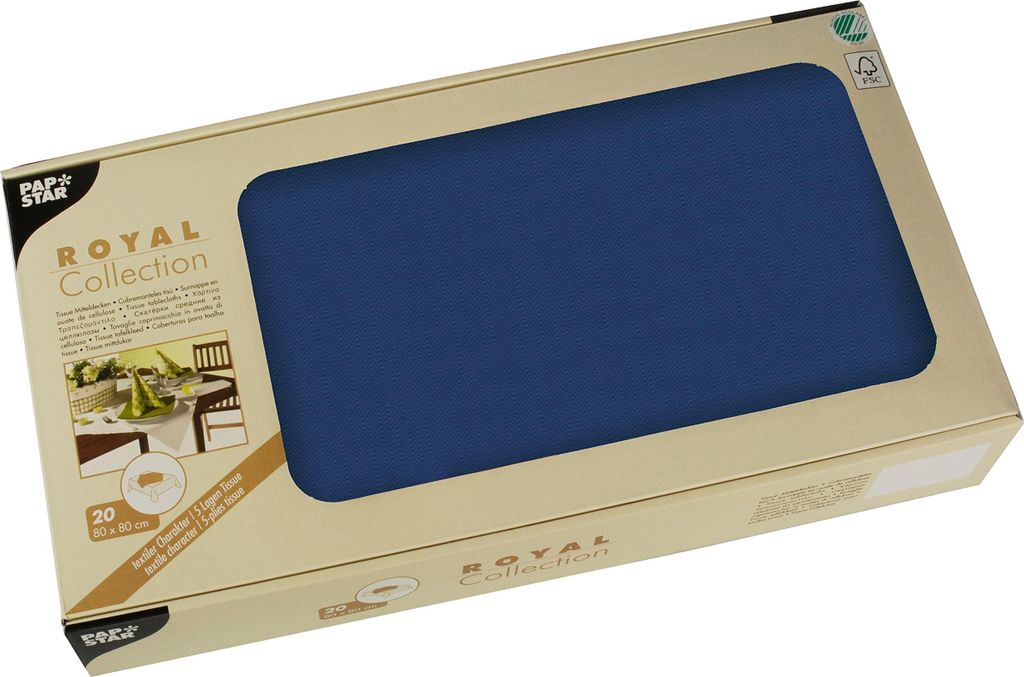 PAPSTAR Mitteldecken Tissue "ROYAL Collection" dunkelblau, Produktbild 