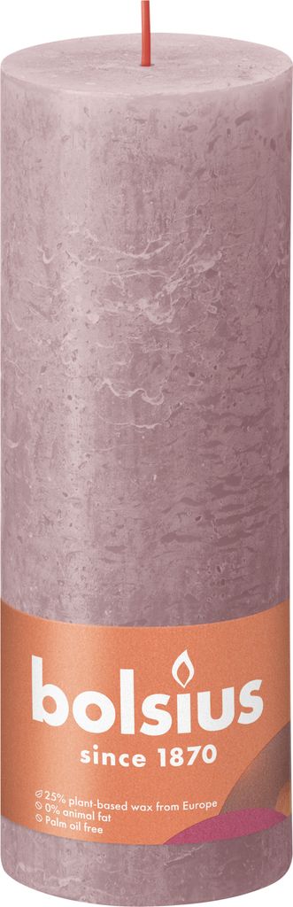 Bolsius Rustiko Shine, Zylinder, Rose, 85 h, 1 Stück(e) Produktbild 