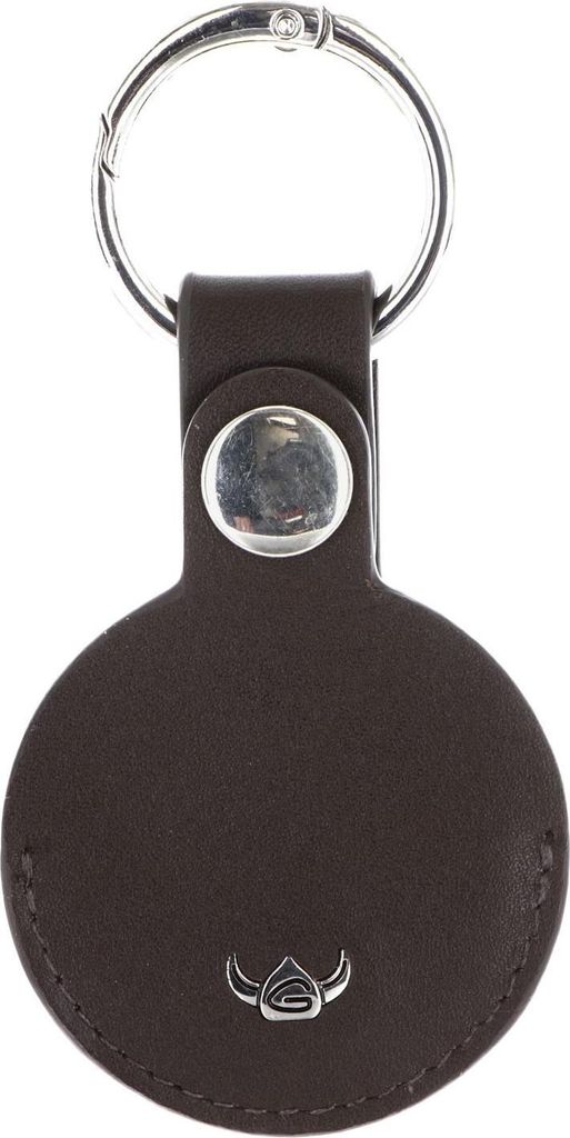Golden Head Leder Polo Schlüsselanhänger für AirTag 5113 Dunkelbraun