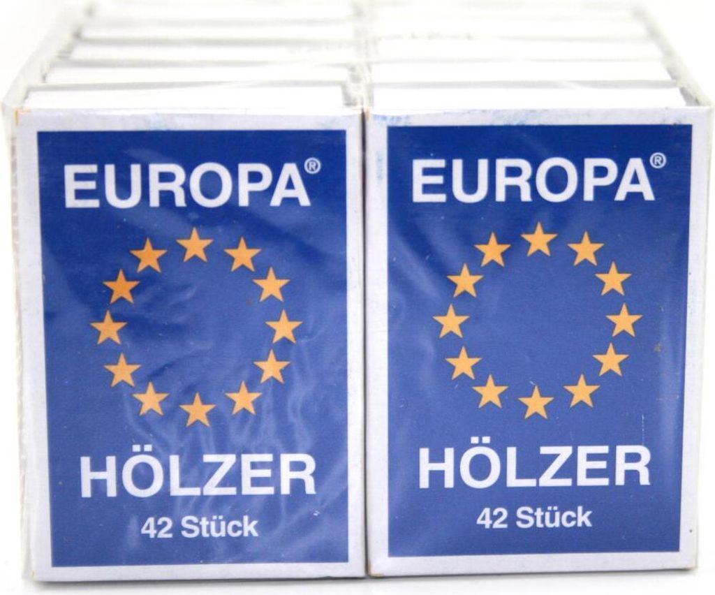 10 Stück Schachteln Europa Streichhölzer Zündhölzer Produktbild 
