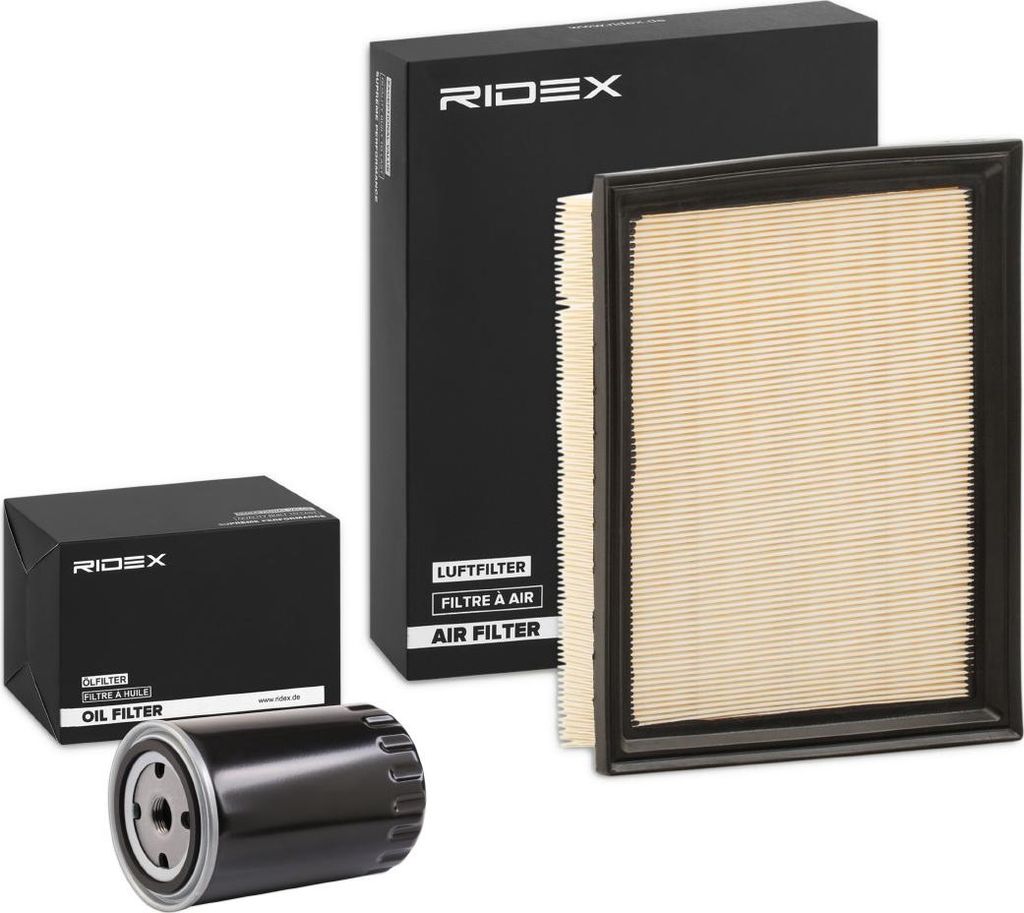 RIDEX Filterset Inspektionspaket Filtersatz für VW GOLF III (1H1) Golf IV Cabrio (1E) Golf III Cabrio (1E7) GOLF III Variant (1H5) Vento (1H2)