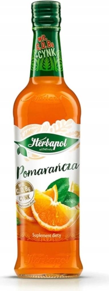 Herbapol Syrop o smaku pomarańczowym 420 ml Zdjęcie produktu 