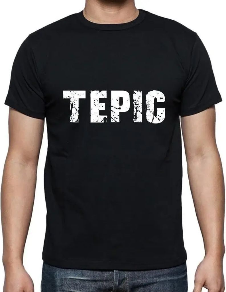 Herren Grafik T-Shirt Tepic Öko-Verantwortlich Vintage Jahrgang Kurzarm Lustige Druck Geburtstag Geschenk Mann