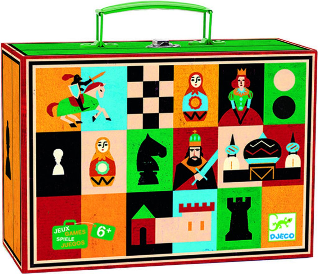 Gioco classico di scacchi e dama, Djeco Immagine del prodotto 
