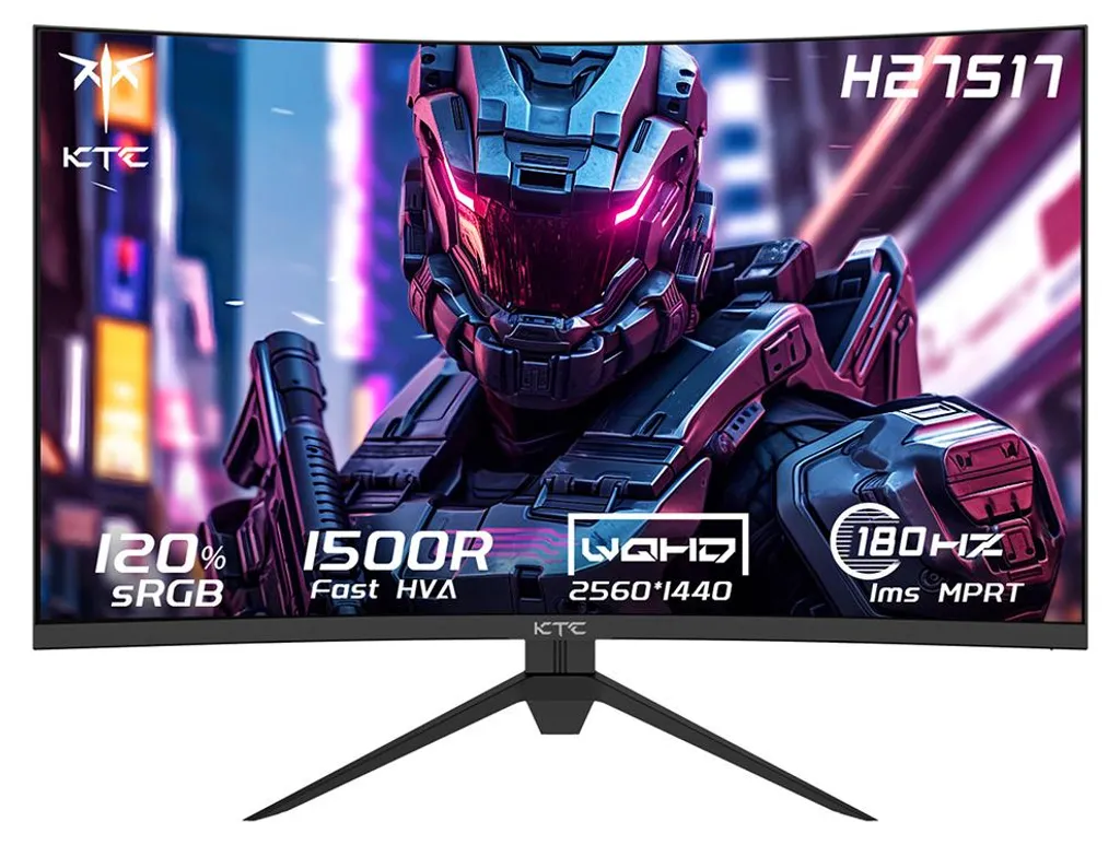 Écran Gaming QHD pour Setup E-Sport KTC H27S17 Incurvé 180Hz Réactif