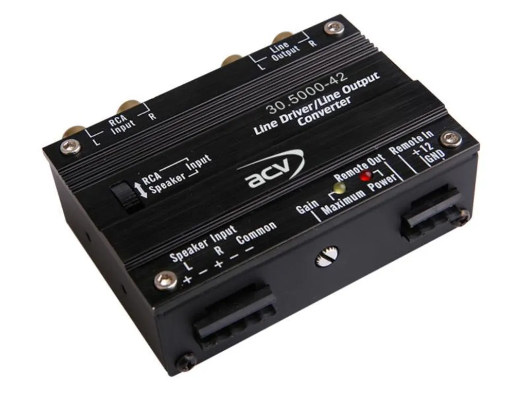 Adaptateur haut niveau 2 canaux haute fidélité pour autoradio d'origine