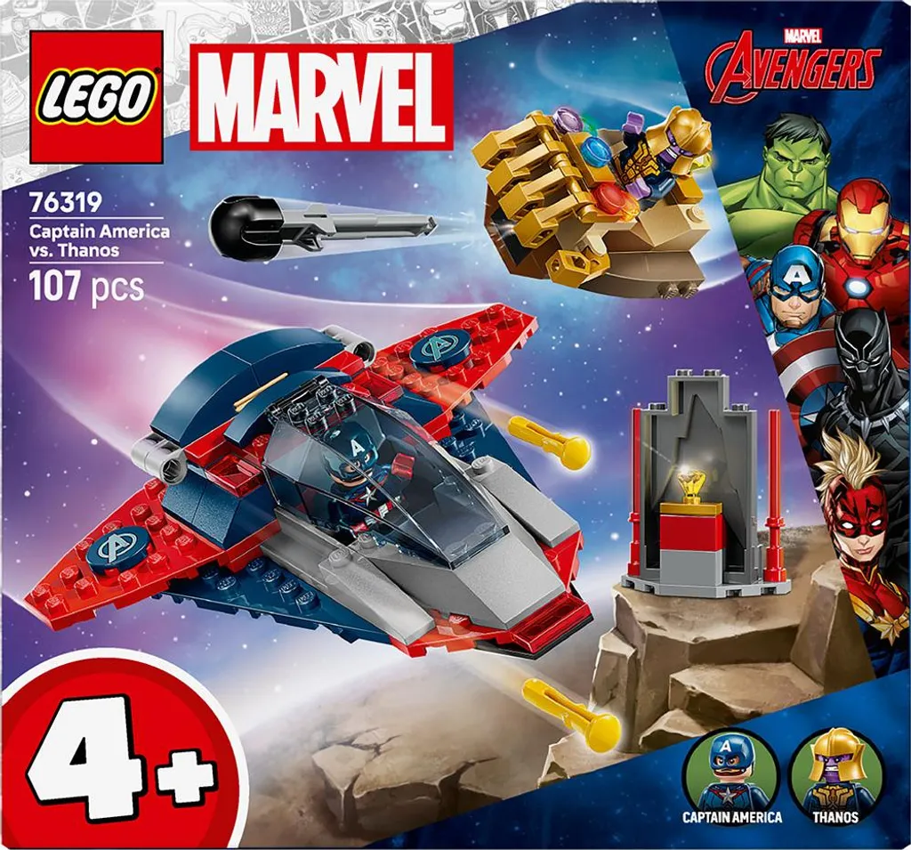 LEGO Marvel 76319 Duel Final, Captain America et Thanos avec Accessoires - 32