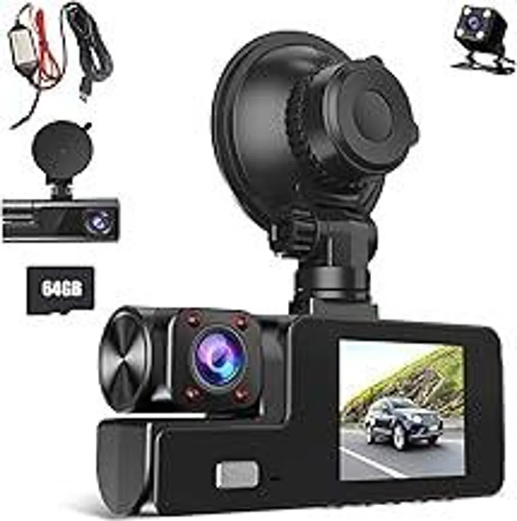 Recensione Dash Cam 3 Canali WiFi 1080P - Kit Sicurezza Auto Completo