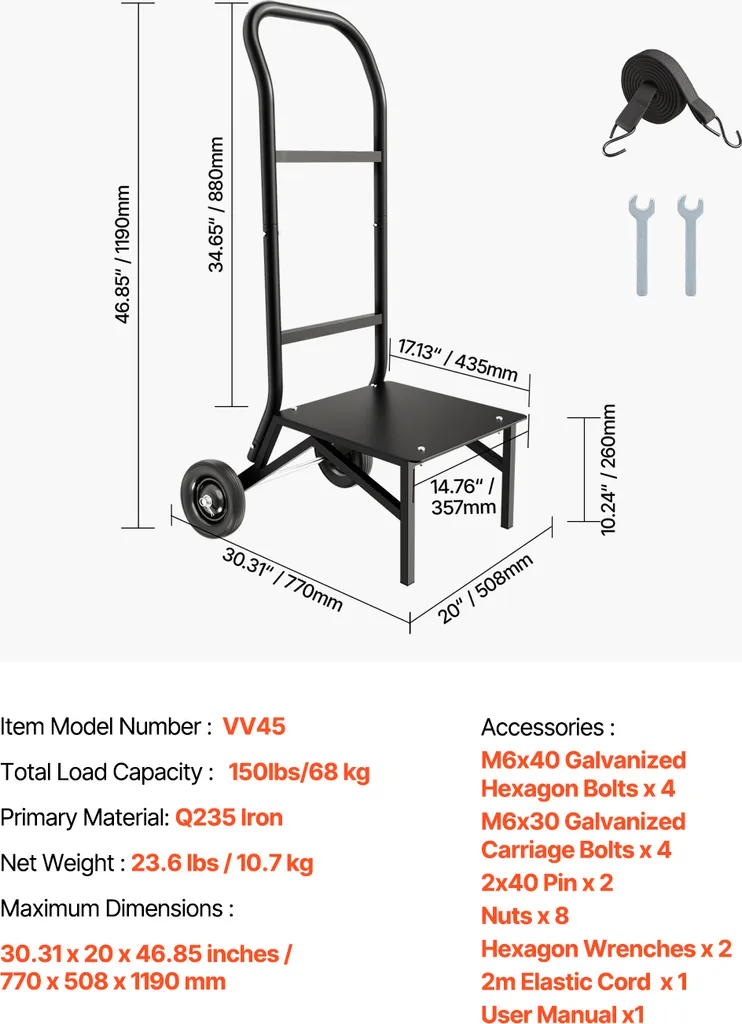 Support de rangement chaises - Solution pliable 68 kg contre l'encombrement