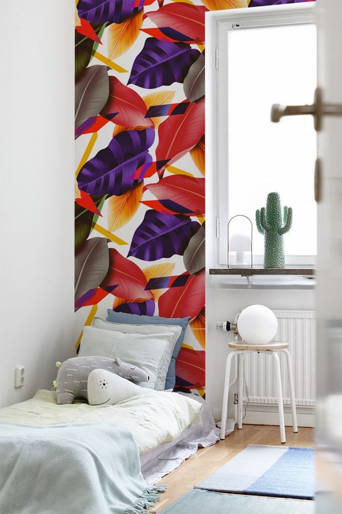 Coloray Fototapete 250x104 cm Vlies-Fototapete - Abstrakte hübsche Blumen
