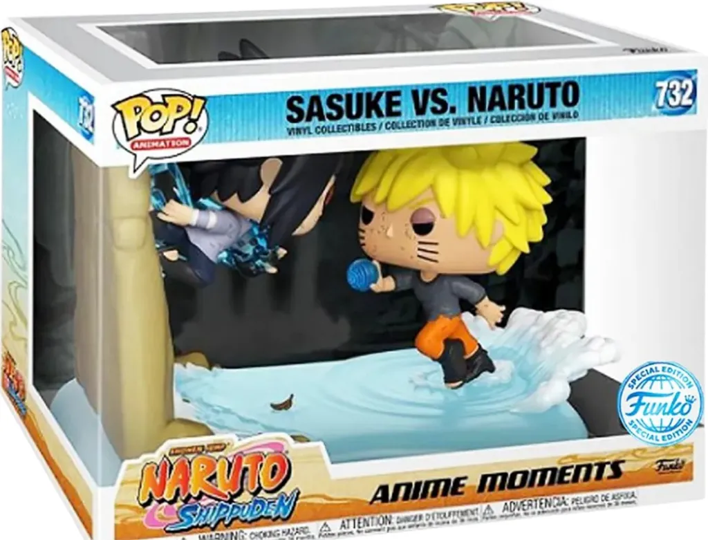 Figurine de Collection Naruto Shippuden Sasuke vs Naruto en Vinyle