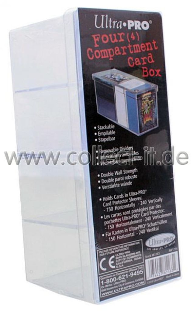 Scatola per carte Ultra Pro a 4 scomparti per 240 carte Immagine del prodotto 