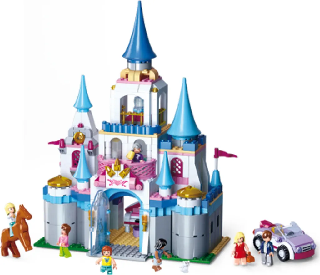 Jeu de Construction Château de Princesse Sluban avec 815 Briques