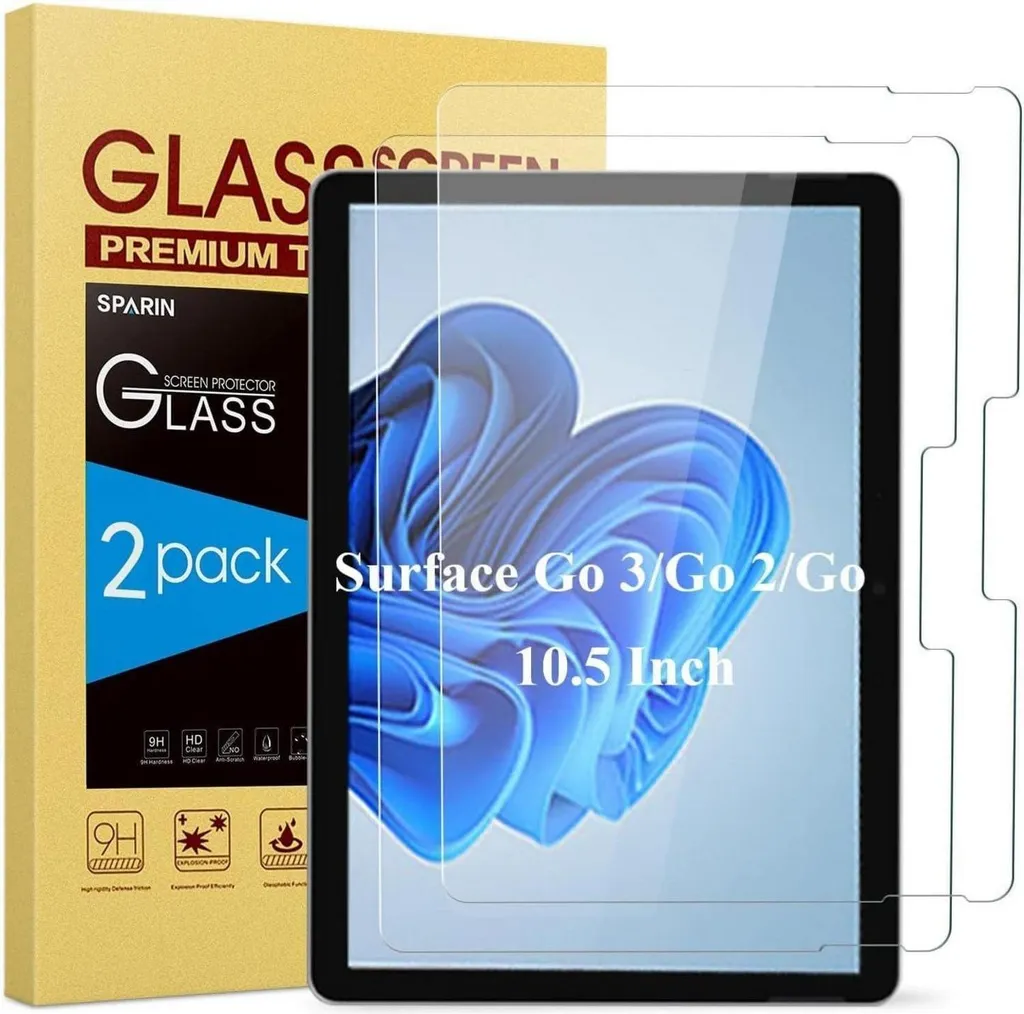 Microsoft Surface Go film de protection écran en verre trempé dureté 9H