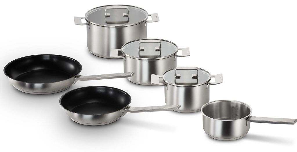 Bosch HEZ9SE060 Kochgeschirrset 6-teilig Edelstahl Produktbild 