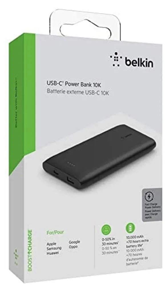 Batterie Externe 20000mAh Charge Rapide USB-C pour MacBook et iPhone - 16
