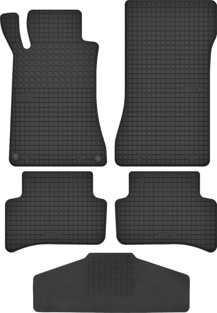 Gummimatten passend für Mercedes C W203 mit Tunnelabdeckung