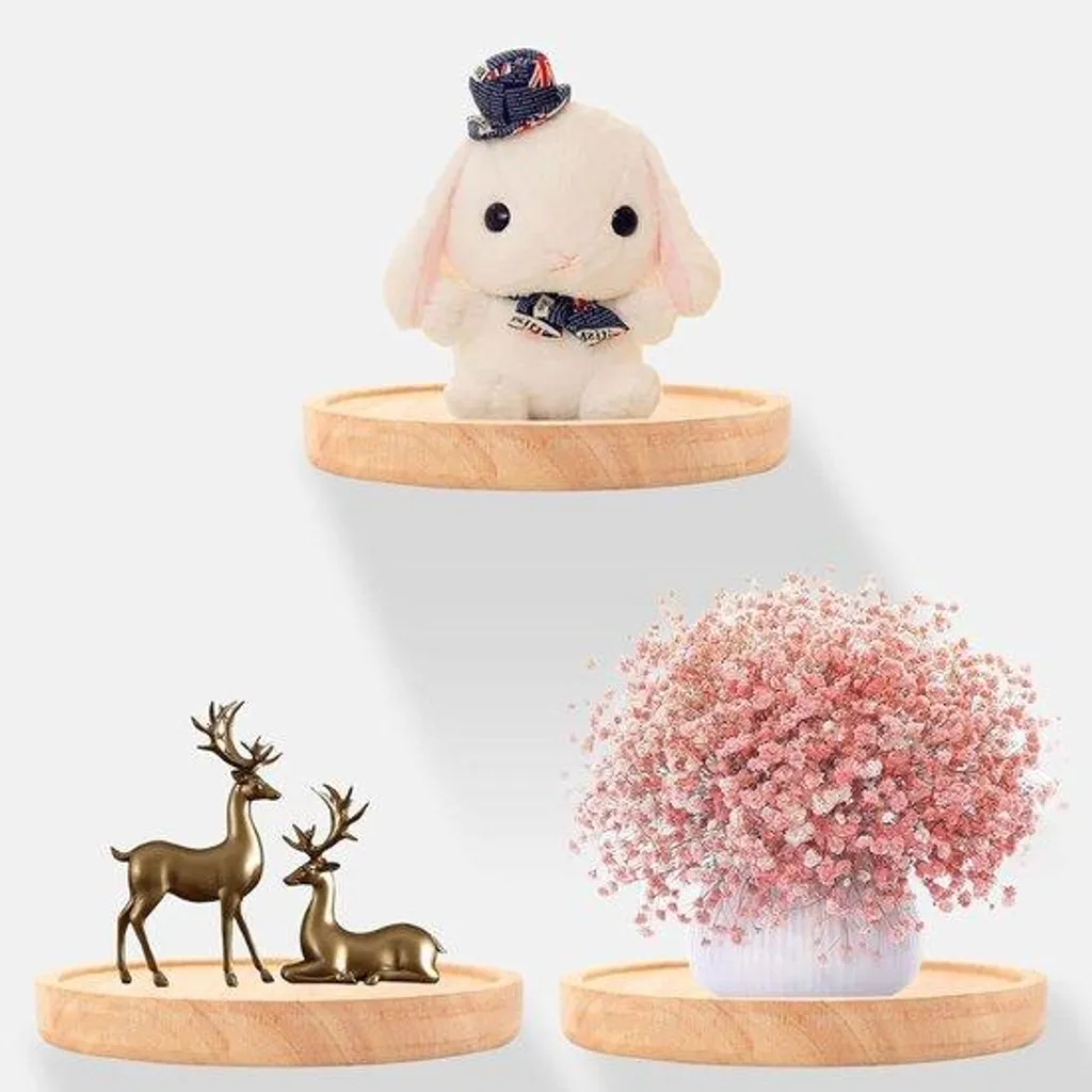 Support de Présentation en Bois pour Photos et Objets Design - Set 3