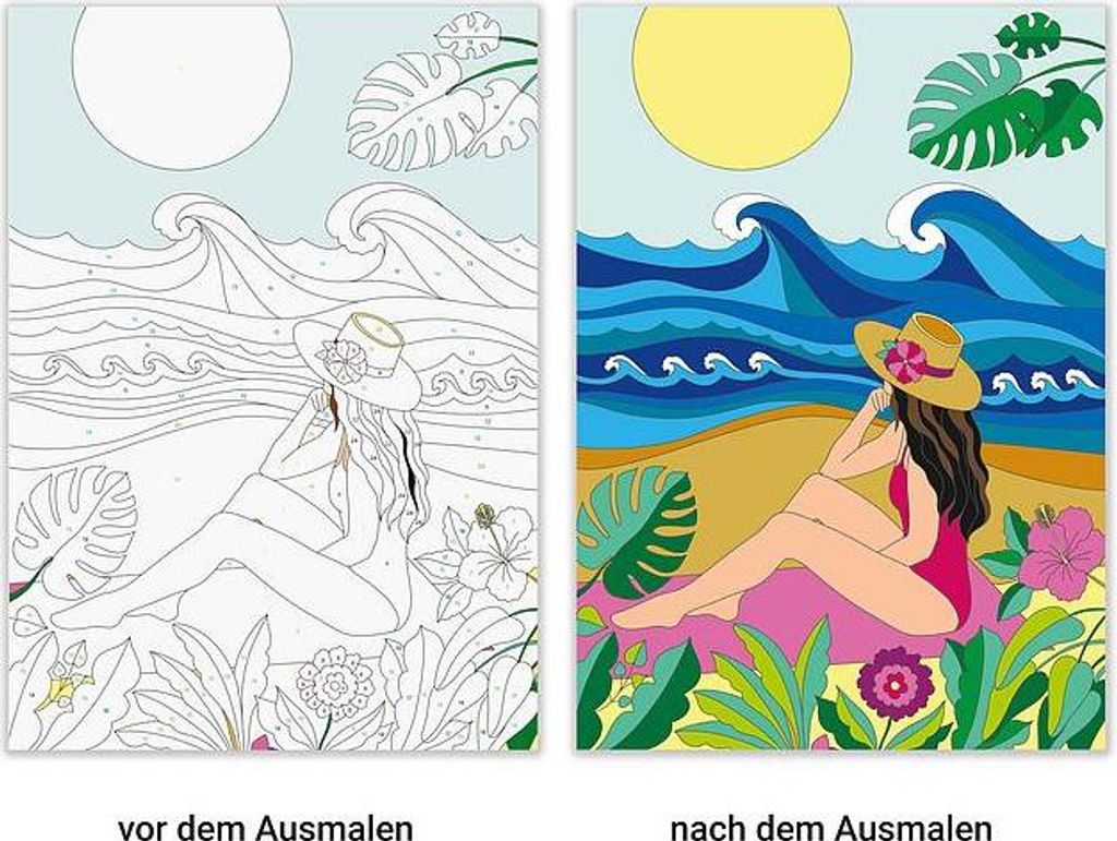 Ravensburger Malen nach Zahlen Mindful Moments - Malen und Produktbild 