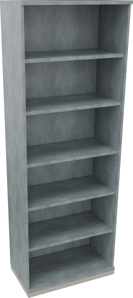 Regal 6OH B800xT442xH2221mm Silberaluminium/Beton hell