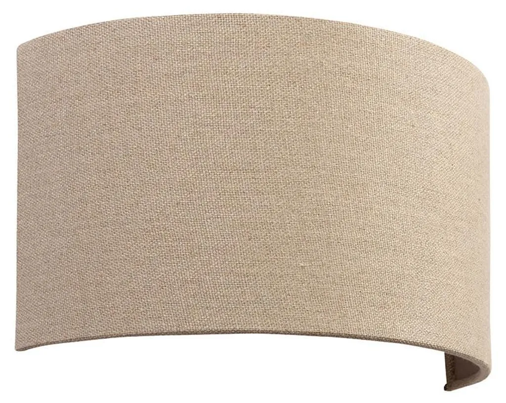 Applique murale OBI beige Endon 1xE27 20W en tissu - 18x31,5x14 cm
