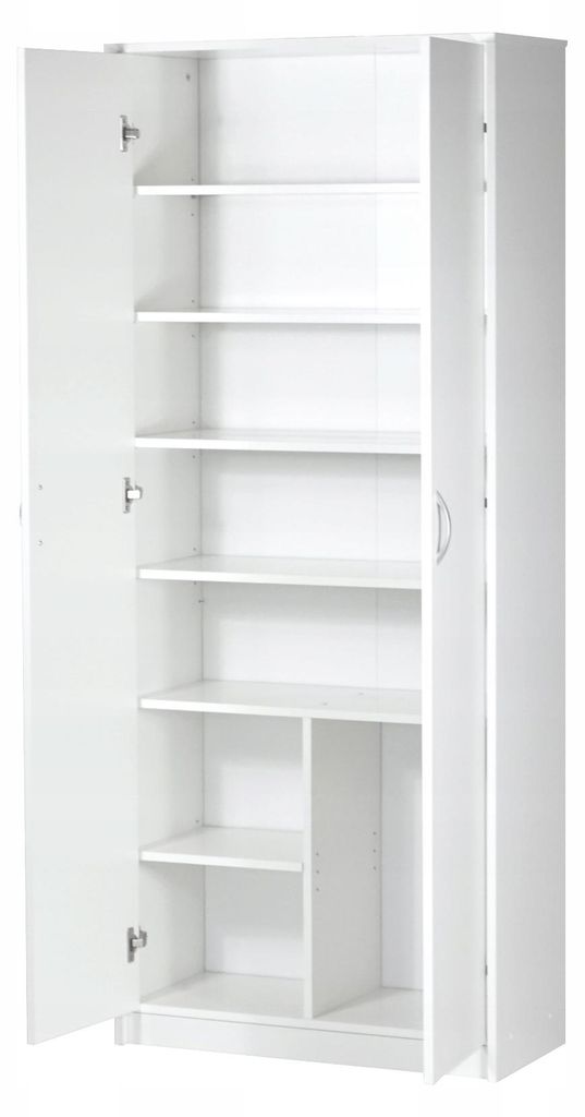 Armoire multi-usages blanche 74cm Largeur 180cm Hauteur Image du produit 