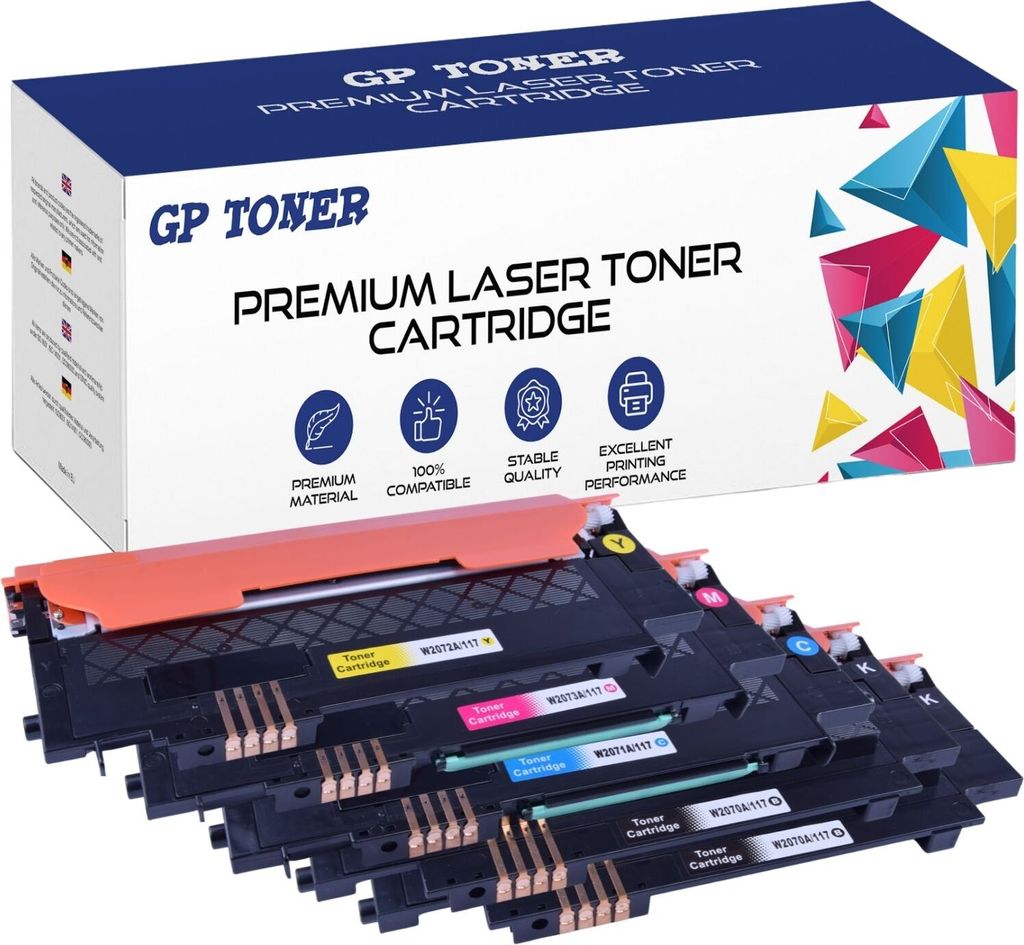 5x Toner kompatibilní s HP W2070A 117A Color Laser 179fwg Obrázek produktu 