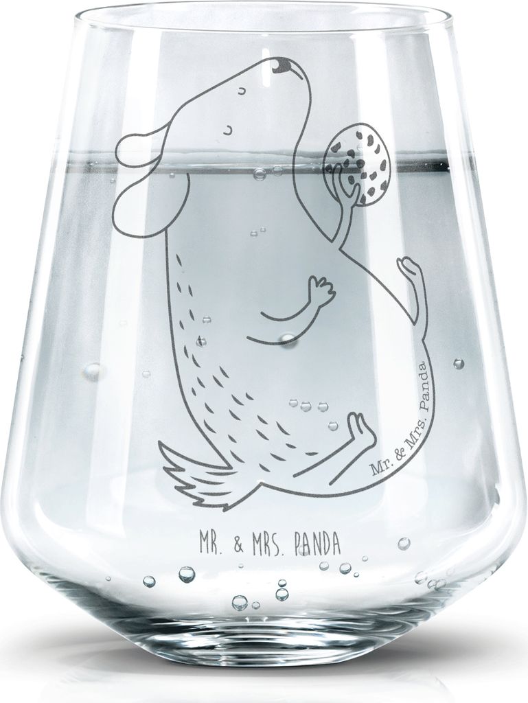 Mr. & Mrs. Panda Glas Hund Keks - Transparent - Geschenk, Hungrig, Sprüche, getränkebecher, Becherglas, glücklich, Trinkglas, Glasbecher, Hundek...