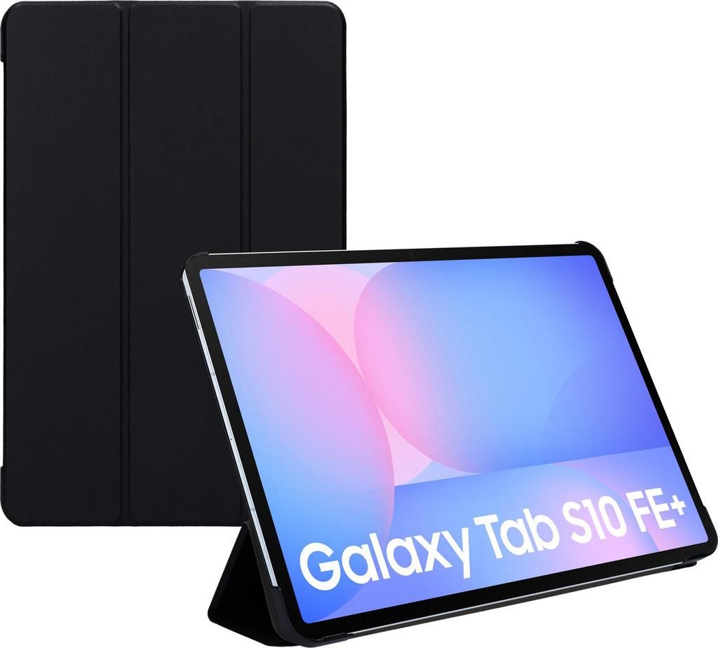 Mobiparts Tri Fold Samsung Galaxy Tab S10 FE Plus Hülle - Schwarz