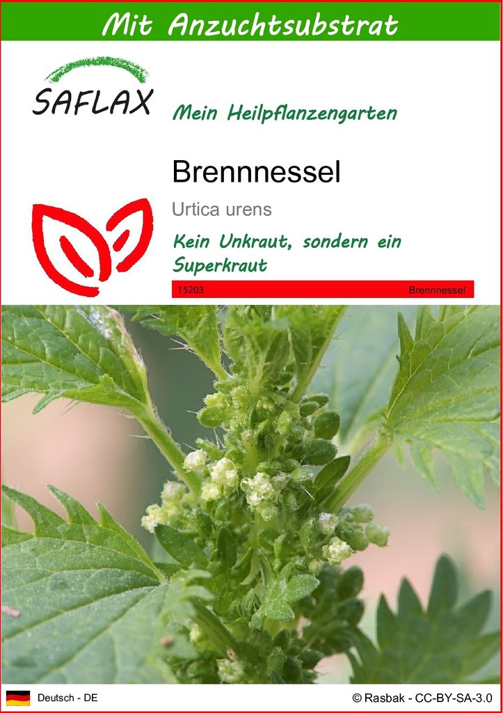 SAFLAX - Brennnessel - Urtica urens - 150 Samen - Mit Produktbild 