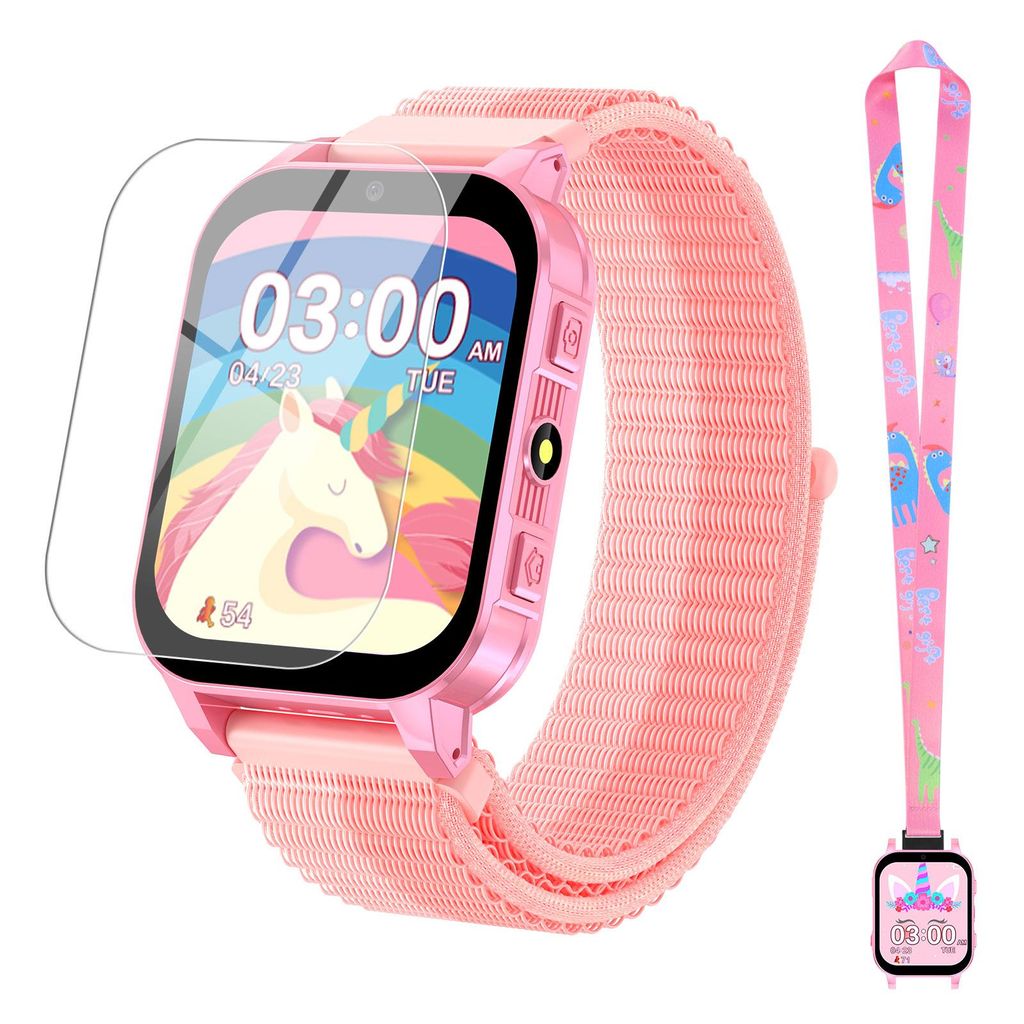 Kinder Smartwatch für Jungen und Mädchen, mit 30 Puzzlespiele, Schrittzähler Musik Player Kamera Wecker Hörbuch Gewohnheit, Kinder Geschenk fü...