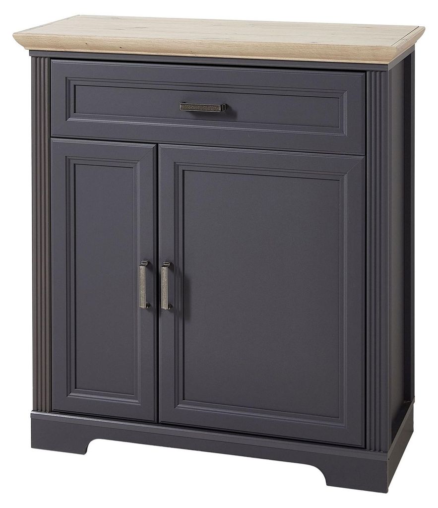 Schuhschrank Jasmin Garderobe in graphit und Artisan Eiche Produktbild 