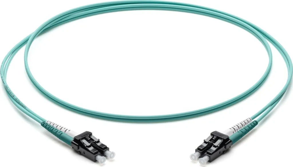 Corning Cavo patch in fibra ottica LC/LC OM3 50/125, 1 m, turchese F050502T2Z20001M (F050502T2Z20001M)