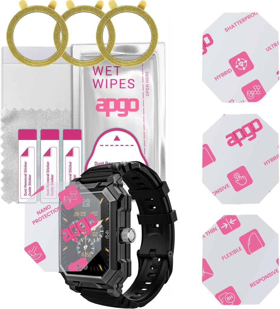 apgo 3 Stück Schutzglas, klar, kompatibel mit BlitzWolf Produktbild 