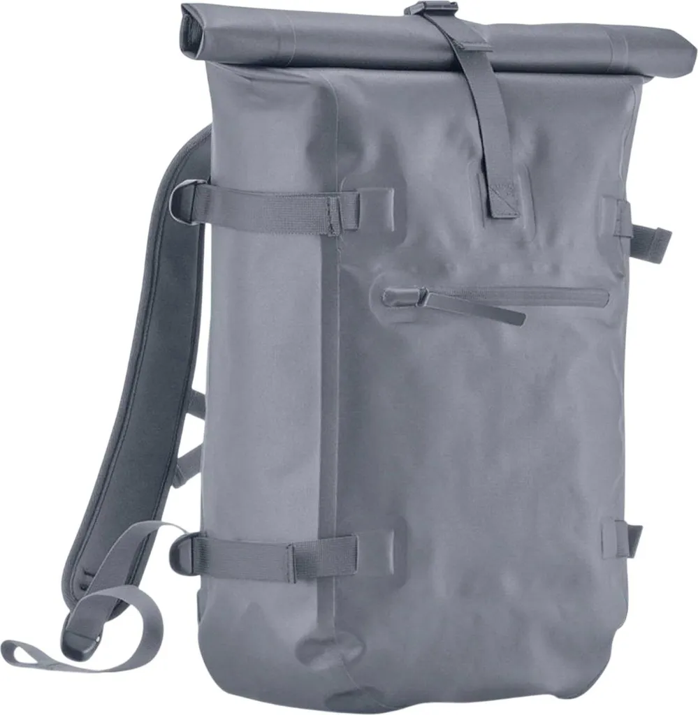 Quadra - Zaino, Roll Top, Impermeabile BC7105 (Taglia unica) (Blu Grigio)
